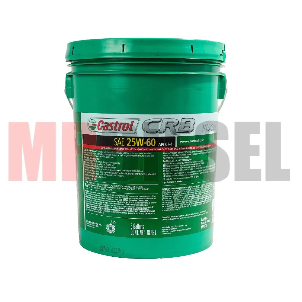 ACEITE DIESEL CASTROL SAE 25W 60 19LTS ACEITES