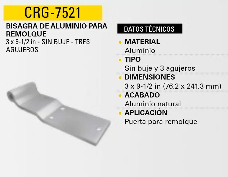BISAGRA PARA REMOLQUE