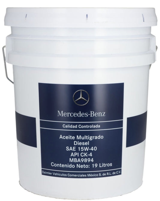 ACEITE DIESEL MOTOR 15W40 CK4 MERCEDES 19LTS
