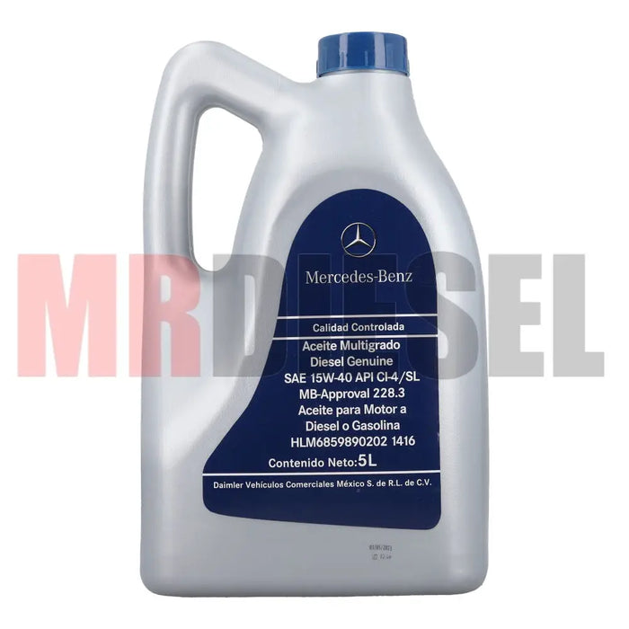 ACEITE DIESEL MOTOR 15W40 CI4 MERCEDES 5LT