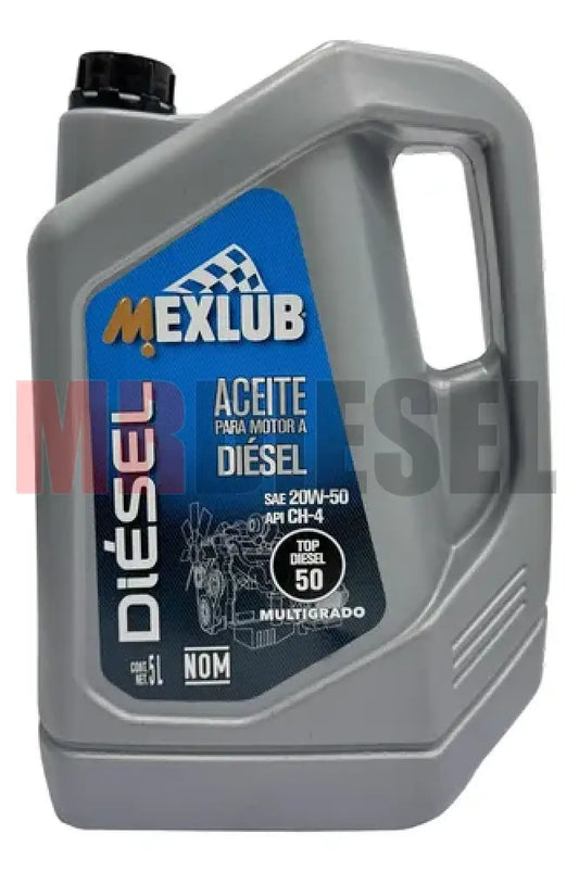 ACEITE DIESEL MOTOR 20W50 MEXLUB 5LT ACEITES