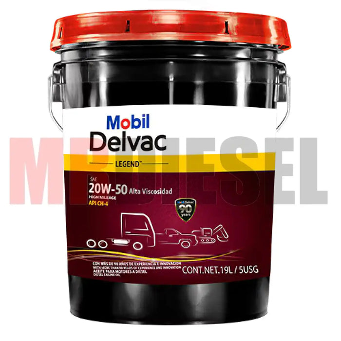 ACEITE DIESEL MOTOR 20W50 MOBIL 19LTS