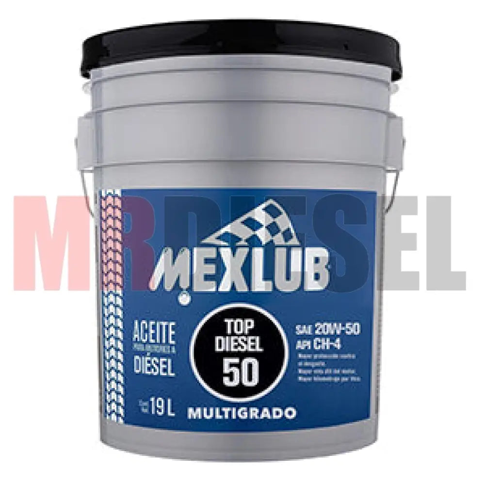 ACEITE MOTOR DIESEL SAE50 MEXLUB 19LTS ACEITES