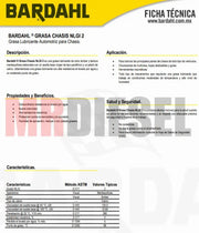 GRASA CHASIS 3.5KG QUIMICOS Y ADITIVOS