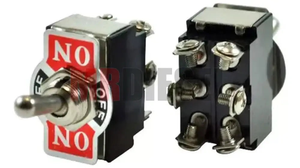 INTERRUPTOR PALANCA 6TERMINALES METALICO ON OFF ON PARTES ELECTRICAS