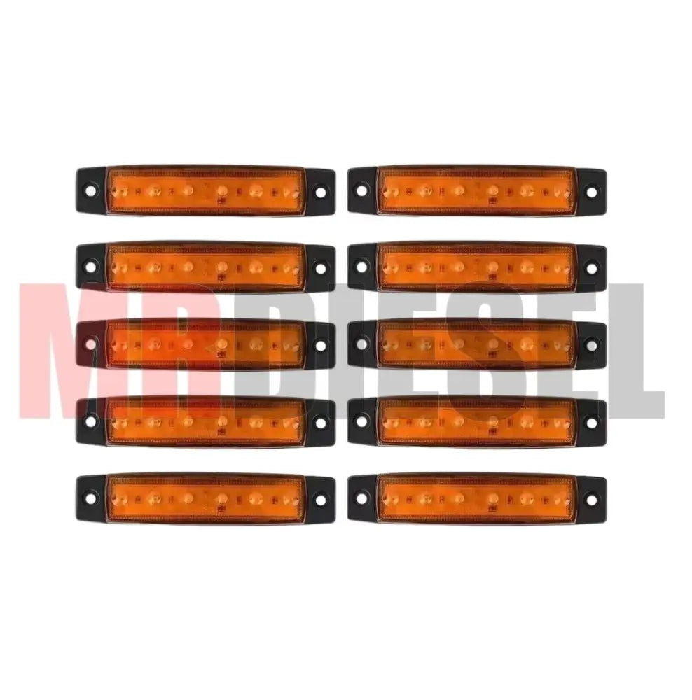 MINI PLAFON LATERAL AMBAR PARTES ELECTRICAS