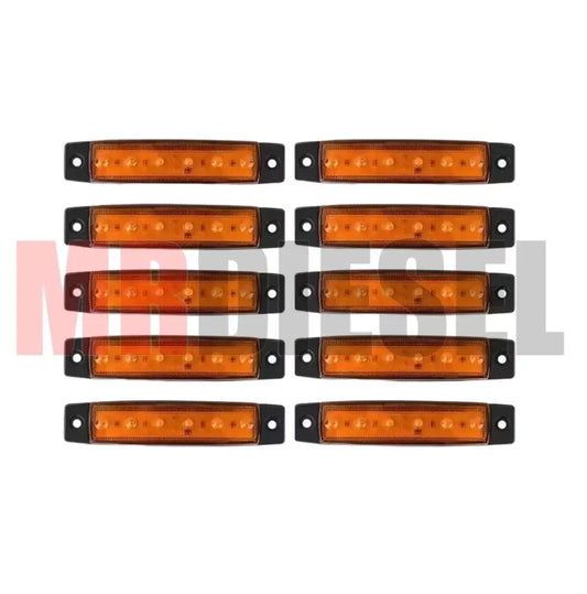 MINI PLAFON LATERAL AMBAR PARTES ELECTRICAS