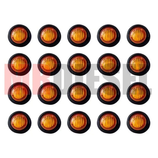 PLAFON AMBAR MINI REDONDO PARTES ELECTRICAS