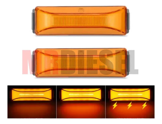 PLAFON LATERAL PLASMA AMBAR PARTES ELECTRICAS