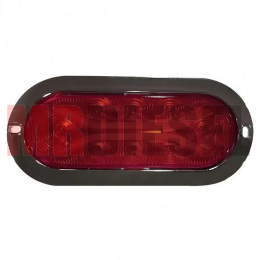 PLAFON OVALADO ROJO LED PARTES ELECTRICAS