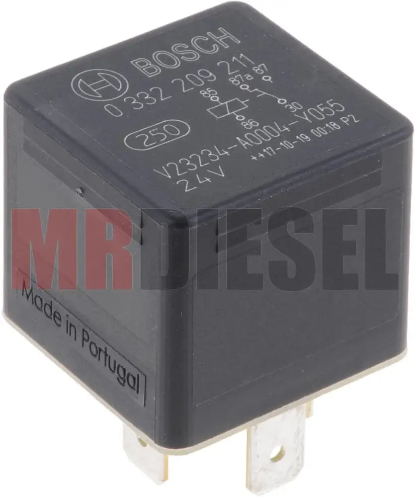 RELEVADOR UNIVERSAL 24V 30A 40A 5TERMINALES PARTES ELECTRICAS