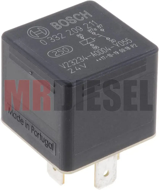 RELEVADOR UNIVERSAL 24V 30A 40A 5TERMINALES PARTES ELECTRICAS